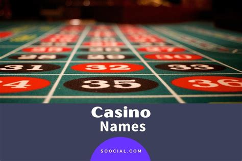 casino game names
